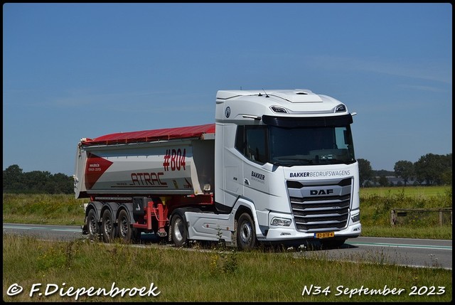 83-BTB-4 DAF XD Bakker Bedrijfwagens-BorderMaker Rijdende autos 2023