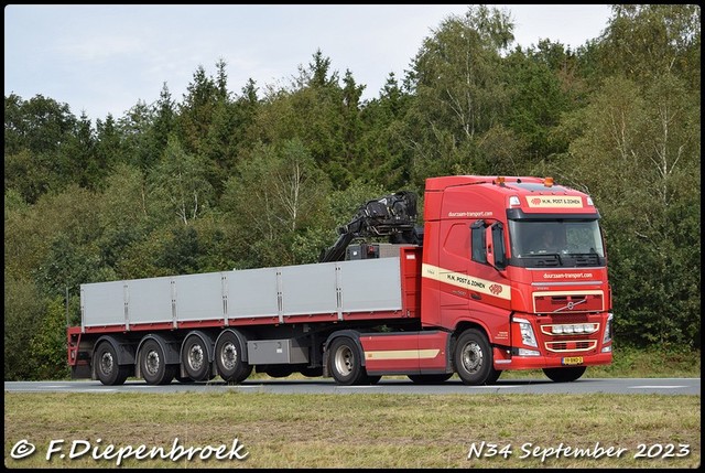 19-BND-2 Volvo FH4 HN Post-BorderMaker Rijdende autos 2023