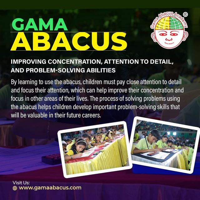 Gama abacus provides online abacus classes kerala Gama abacus