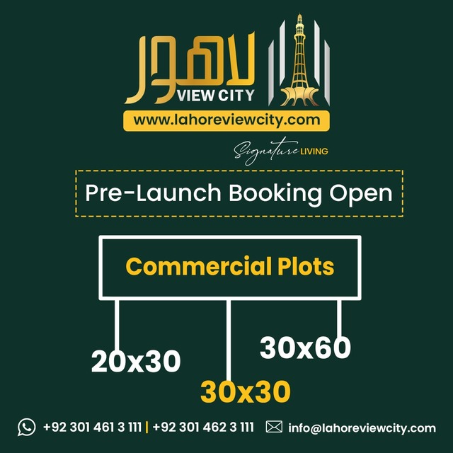 Lahore View City Commercial Plots Lahore View City