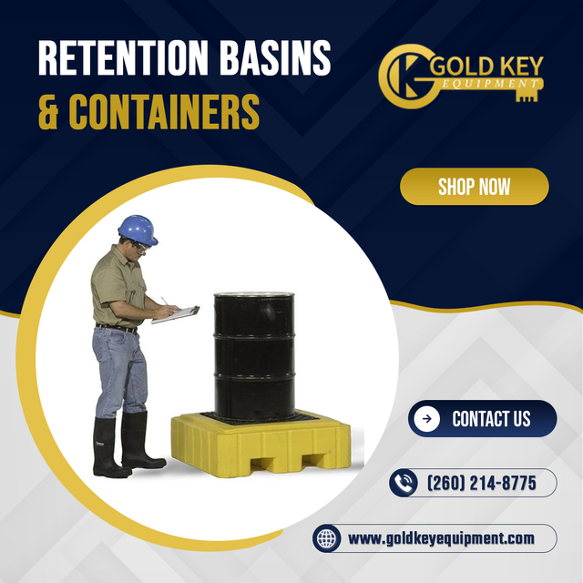 Retention Basins and Containers - Gold Key Equipme Commercial & Industrial Equipment Supplier