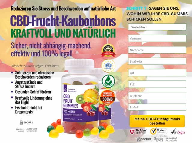 Sarahs-Blessing-Fruit-CBD-Gummies Sarah's Blessing Fruit CBD Gummies Deutschland (DE, AT, CH) Bewertungen 2024