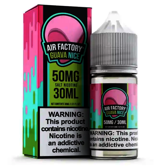 air-factory-salt-guava-nice-ejuice 700x700 Air Factory Salt E-Liquid 50mg 30ml - Guava Nice