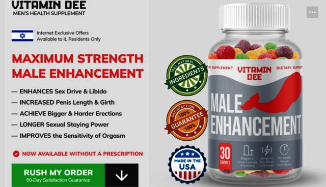 vita Vitamin Dee Male Enhancement Gummies  IL Israel Reviews, Offer Price & Buy