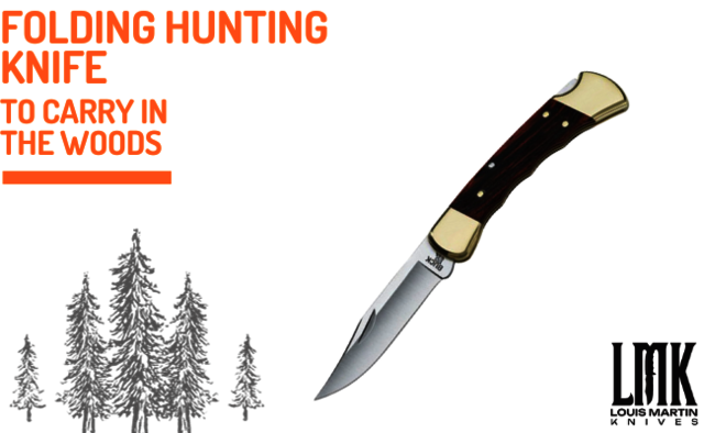 Folding Hunting Knife to Carry In The Woods Picture Box