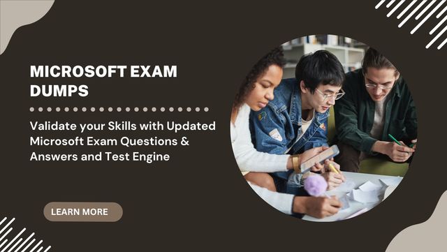 Explore the Best Microsoft Exam Dumps at DumpsAren Picture Box