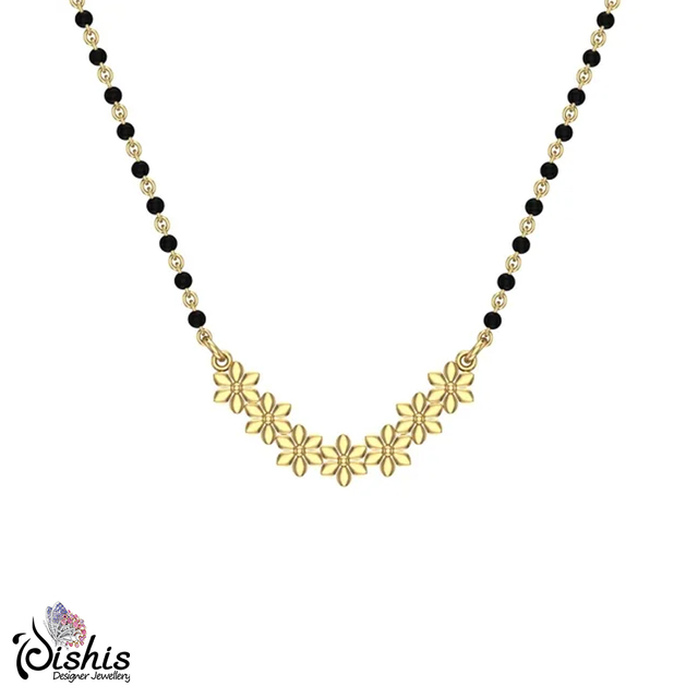 Zarin Mangalsutra Design In Gold Picture Box