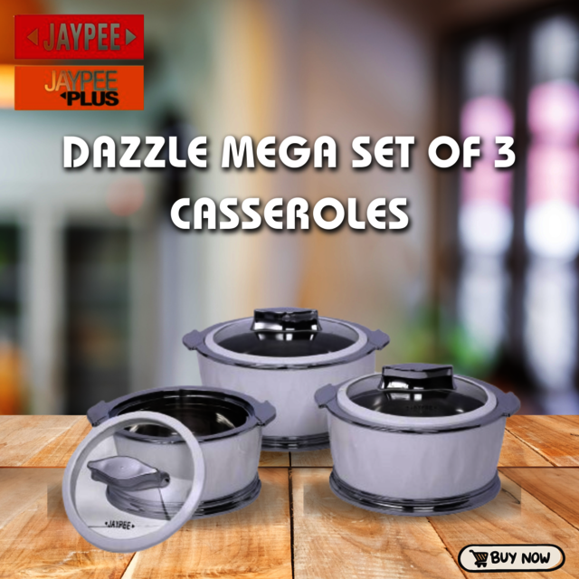 Dazzle Mega Set Of 3 Casseroles Picture Box