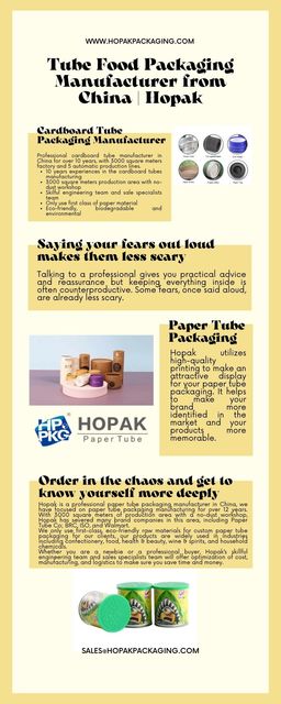 Tube Food Packaging Manufacturer from China  Hopak Picture Box