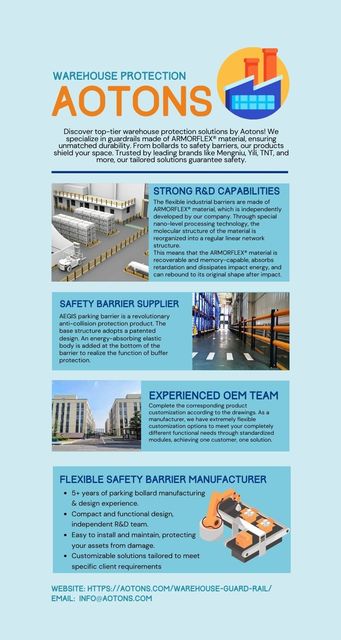 Warehouse Guard Rail  Warehouse Protection  Aotons Aoton