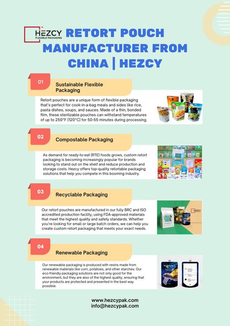 Retort Pouch Manufacturer from China  Hezcy Hezcy