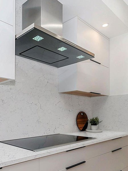 Modular quartz kitchen in India Picture Box