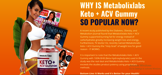 Metabolix Labs Keto + ACV Gummies USA Metabolix Labs Keto+ ACV Gummies USA Ingredients, Official Website & Reviews [2024]