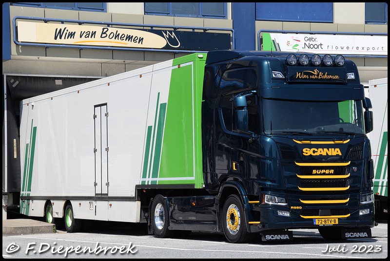 72-BTV-8 Scania R560 Wim van Bohemen-BorderMaker - 2023