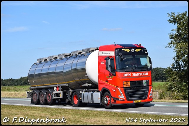 34-BST-5 Volvo FH5 Den Hartogh-BorderMaker Rijdende autos 2023