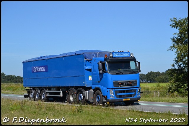 40-BBS-1 Volvo FH3 Joldersma S,ilde-BorderMaker Rijdende autos 2023