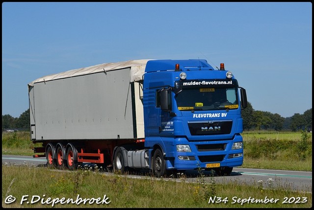 82-BDF-3 MAN TGS Flevotrans-BorderMaker Rijdende autos 2023