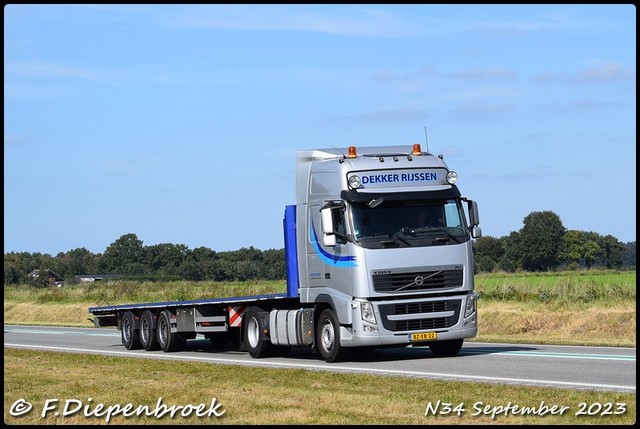 BZ-XB-22 Volvo FH3 Dekker-BorderMaker Rijdende autos 2023