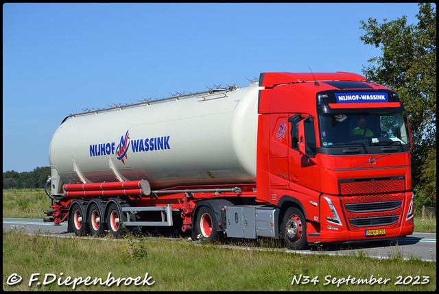 NWH 020 Volvo FH5 Nijhof Wassink-BorderMaker Rijdende autos 2023