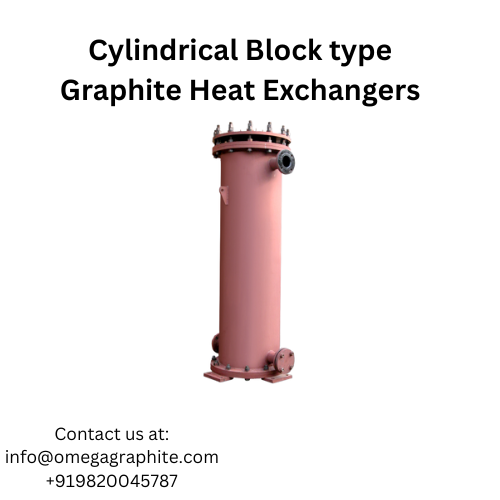 Cylindrical Block type Graphite Heat Exchangers (2 Picture Box