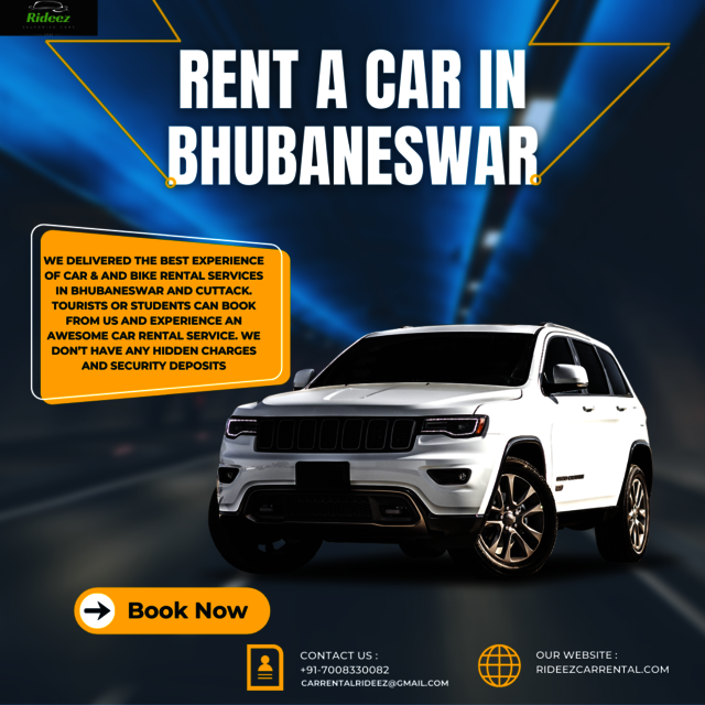 Rent a Car in Bhubaneswar : A Car Rental Service f Rideez Car Renral