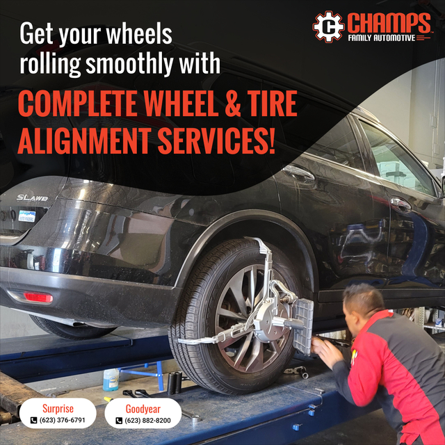 Complete Auto Alignment Services In Surprise & Goo champsfamilyautomotive.com