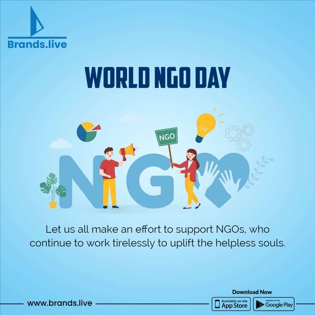 Spread Awareness: Create Compelling World NGO Day  Spread Awareness: Create Compelling World NGO Day Posters with Brands.live