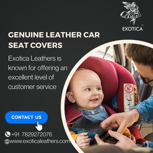 Genuine leather car seat covers Exoticaleathers