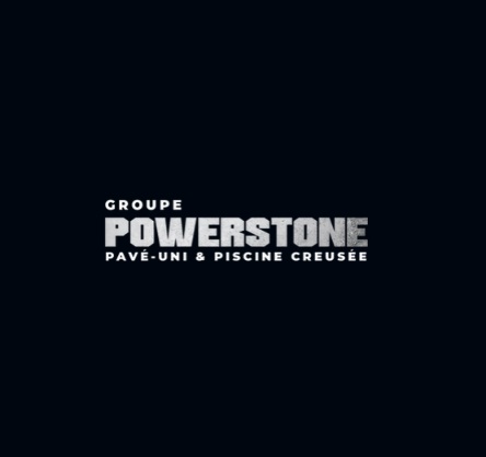 logo Discover Groupe POWERSTONE in Vaudreuil-Dorion, Canada, your trusted landscaping experts. From stunning landscape designs to Uni-Stone installations and luxurious inground pools, we offer comprehensive turnkey solutions. Let us transform your outdoor spac