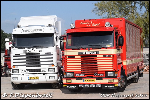 Scania 143 Line up Randsom en Louwers v OCV Najaarsrit 2023