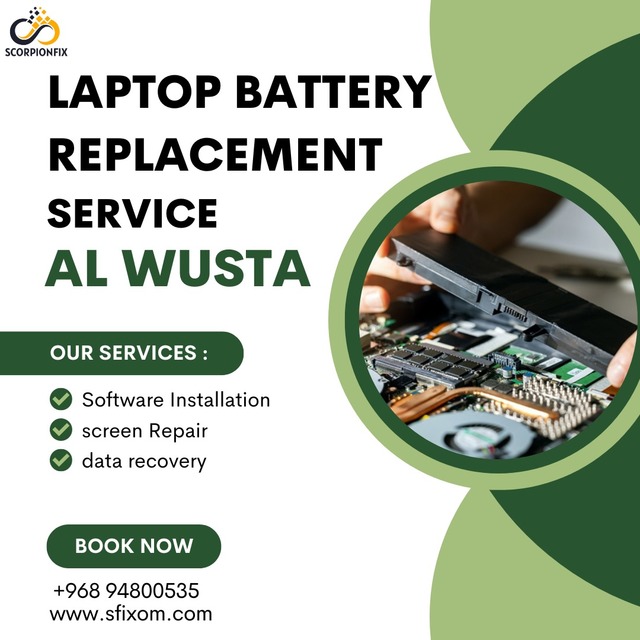 Laptop Battery Replacement Service Al Wusta Picture Box