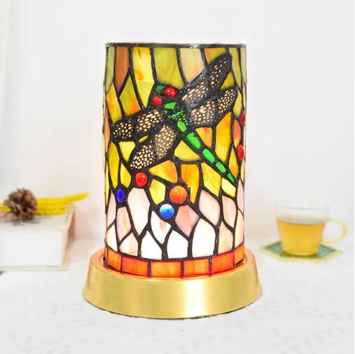 Bedside Study Decorative Bar Lamp, Yellow Dragonfl Picture Box