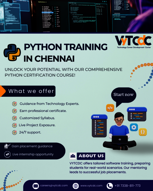 Python Training in Chennai Technology Career Development Center