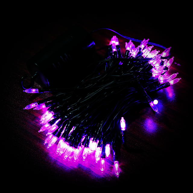 Purple Low-Voltage LED Lights Starry Sky String Li Picture Box