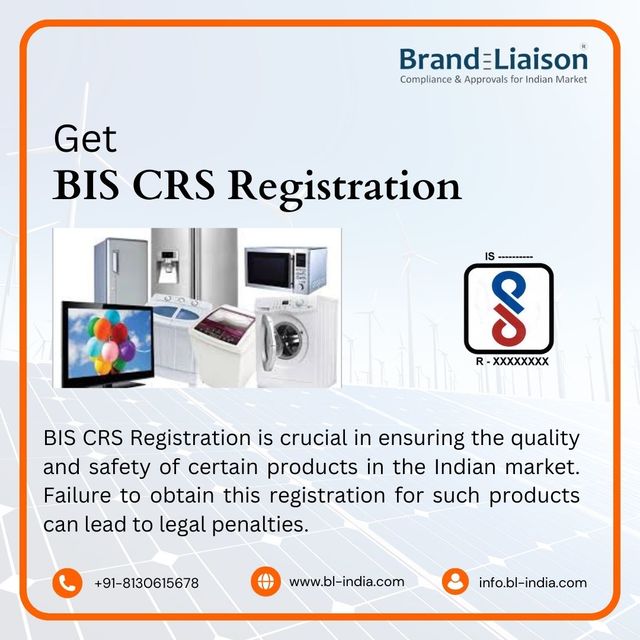 BIS-CRS Registration Get Your Product BIS/CRS Certified for the Indian Market