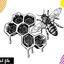 Bee With Honeycomb Svg, Hon... - Honeycomb Svg