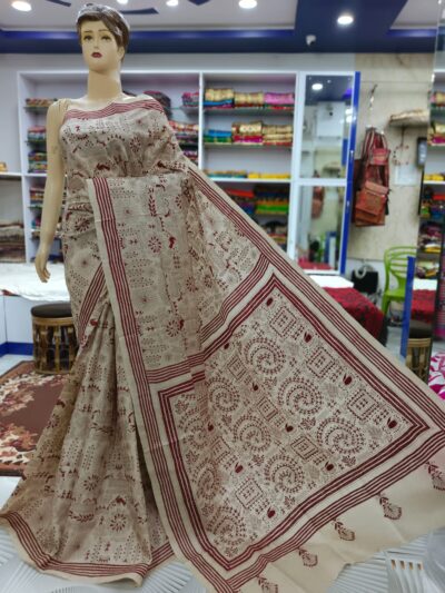 kq17 PURE TUSSAR SILK