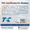 Get TEC Certificate for Modem in India