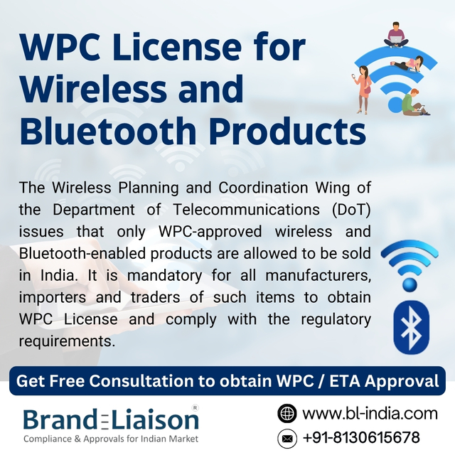 WPC License for Wireless and Bluetooth Products Are you looking to sell wireless or Bluetooth-enabled products in India?