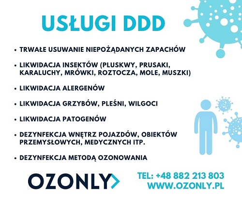 Dezynfekcja Ozonly Jakub ZiÄ…tka ÅÃ³dÅº