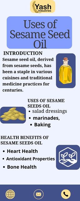 Uses of Sesame Seeds Oil Yash Industry