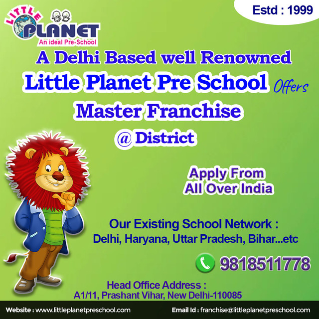 Franchise in all Over India Playschool Franchise