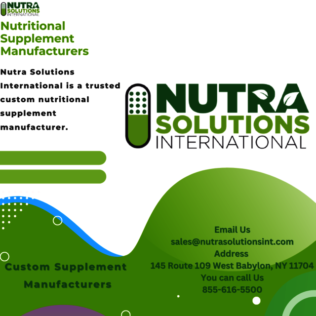 Nutritional Supplement Manufacturers  NutraSolutionslnt
