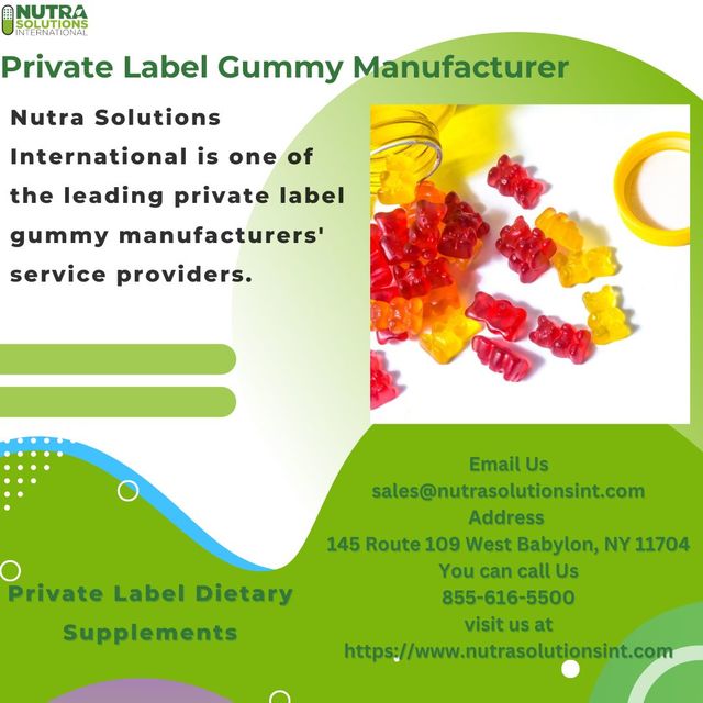 Private Label Gummy Manufacturer NutraSolutionslnt