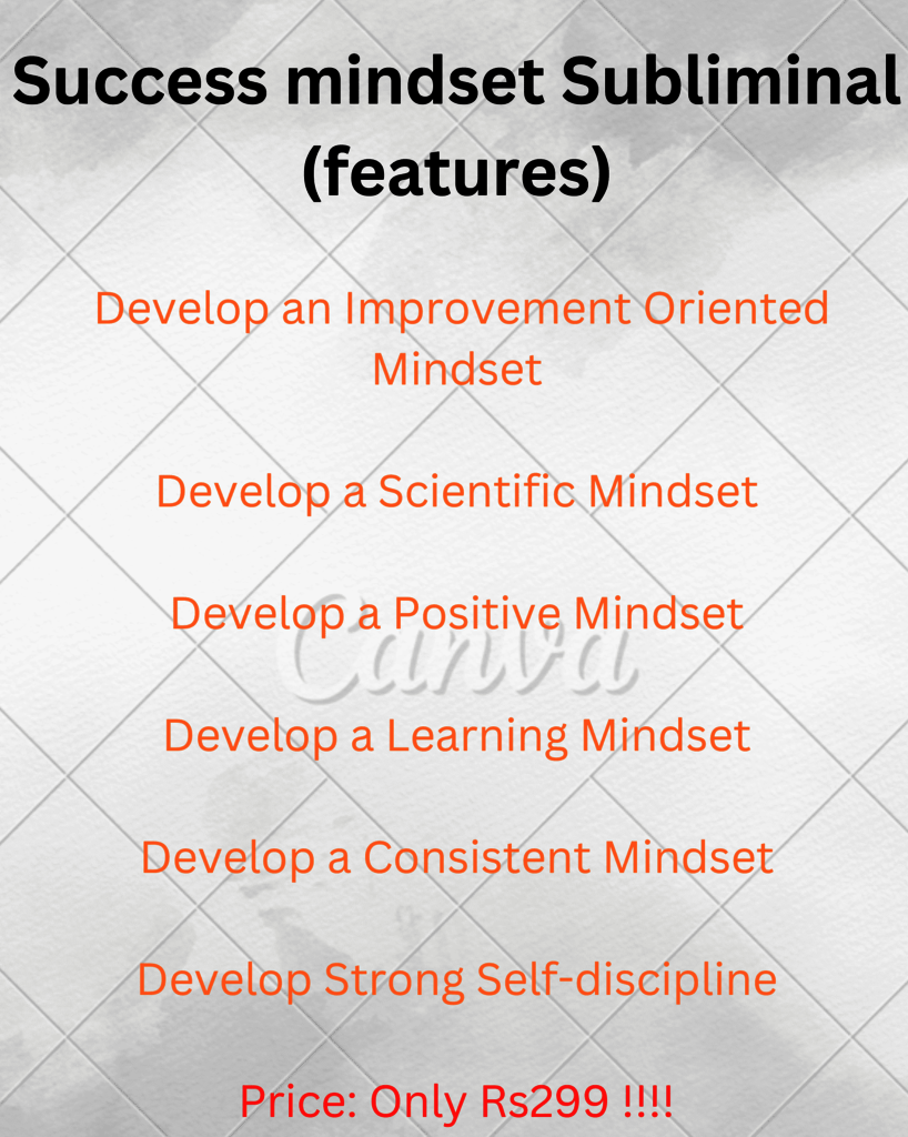 Success mindset Subliminal Picture Box