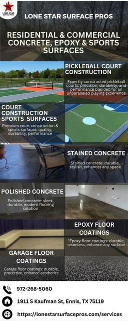 Residential & Commercial Concrete, Epoxy & Sports  lone star