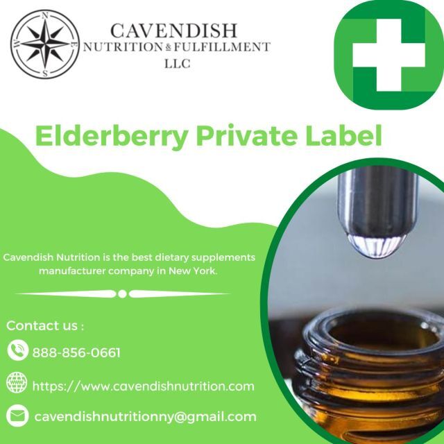 Elderberry Private Label Cavendish Nutrition