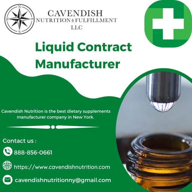 Liquid Contract Manufacturer Cavendish Nutrition