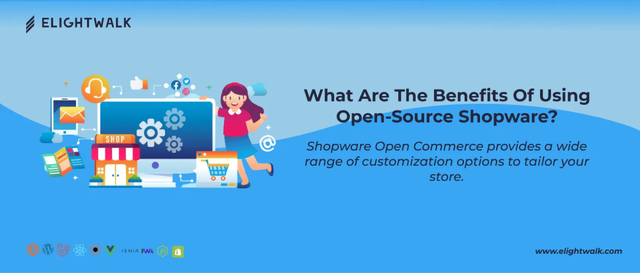 What are the benefits of using open-source shopwar Elightwalk