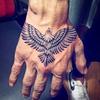Eagle Tattoo On Hand - Picture Box